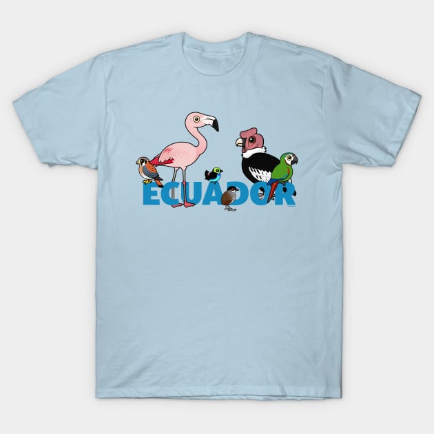 Birdorable Ecuador Cartoon Birds T-Shirt by birdorable